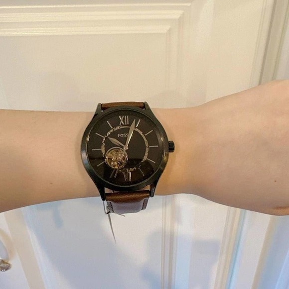 Fossil Other - Fossil BQ2651 Fenmore Automatic Brown Leather Watch